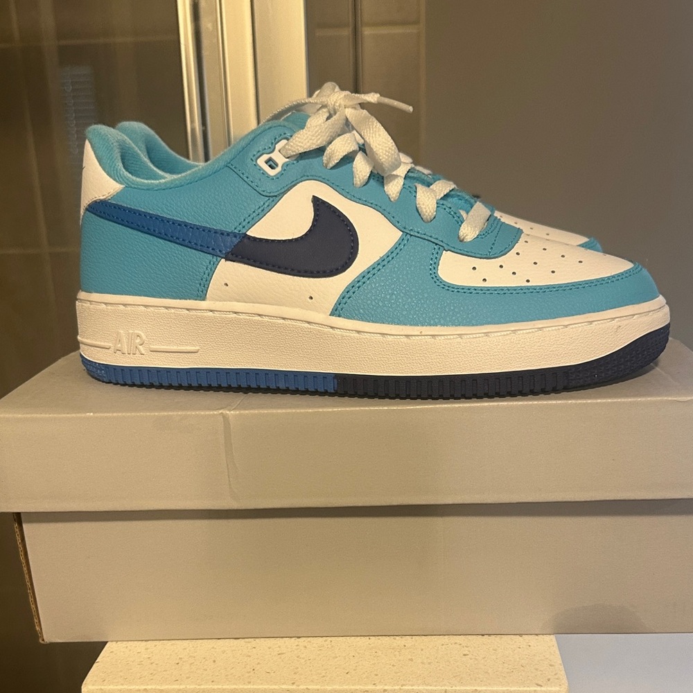 Nike Air Force 1 Low Sky Blue and White Sneakers
